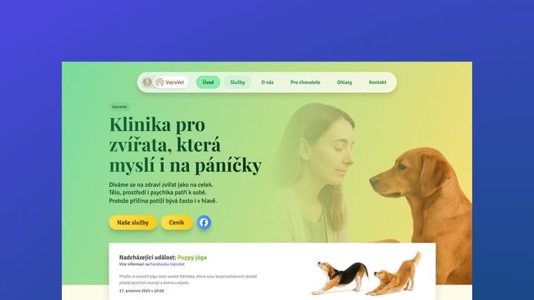 Tvoříme web pro VajraVet 🐕